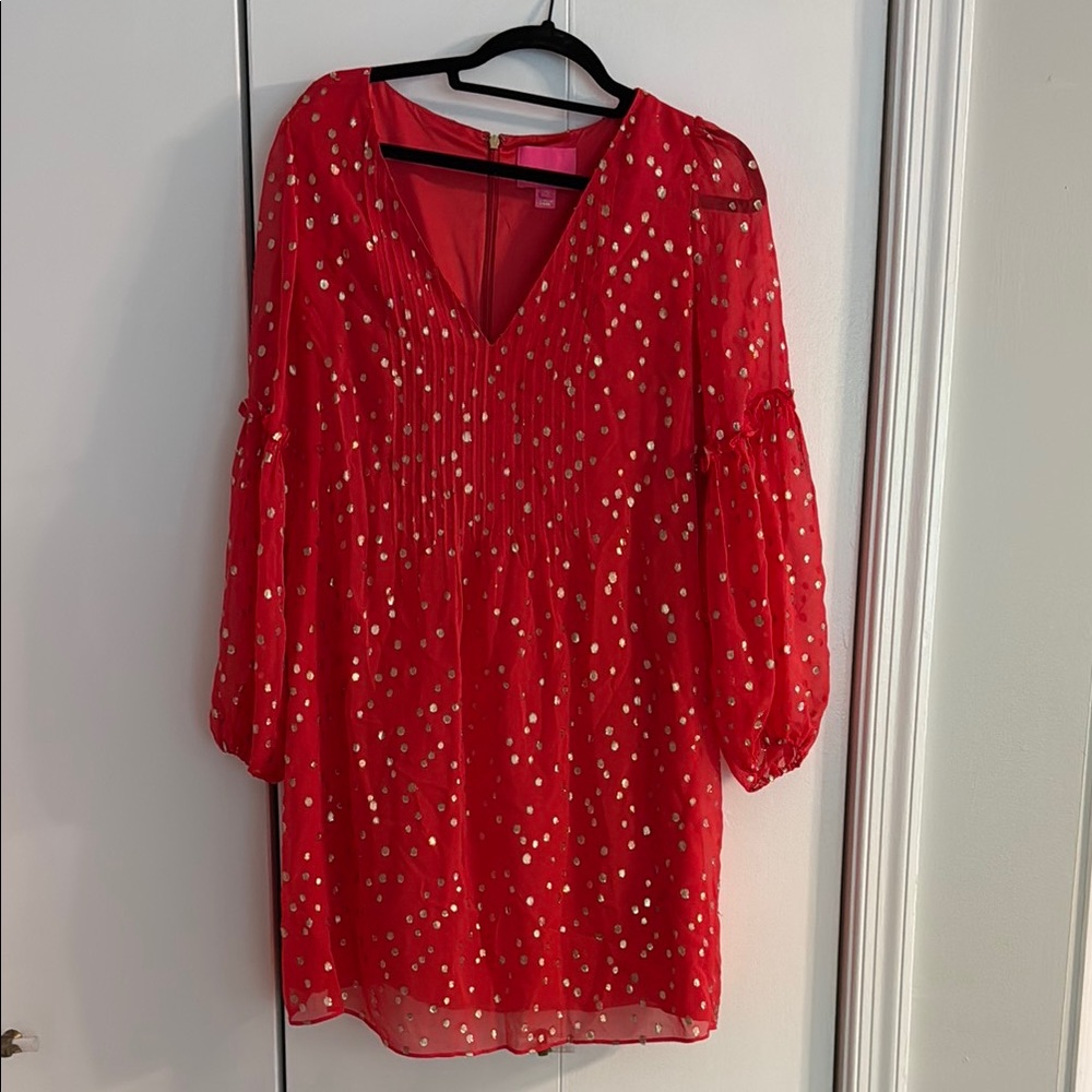Red Polka Dot Lilly Women's Dress